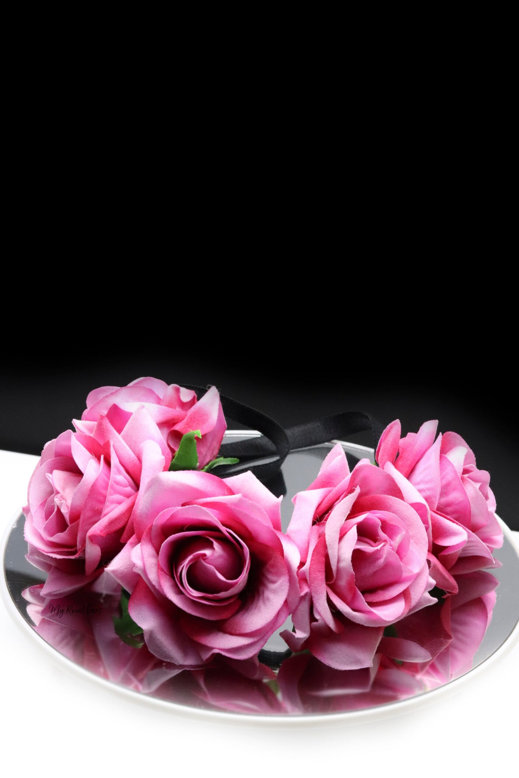 Queen Donna Purple- rose flower headband - My Roial Ears LTD