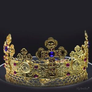 Queen Harriet-Baroque Cross Tiara and Earring Set - My Roial Ears LTD