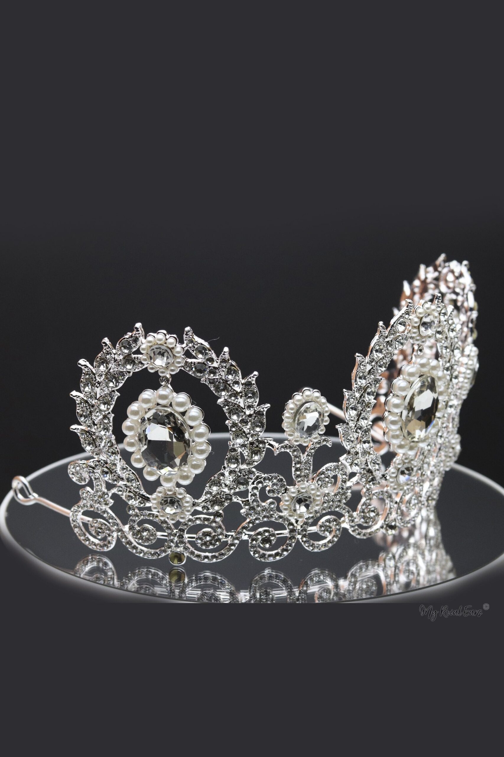 Queen Parks Silver- crown and earring set - My Roial Ears LTD