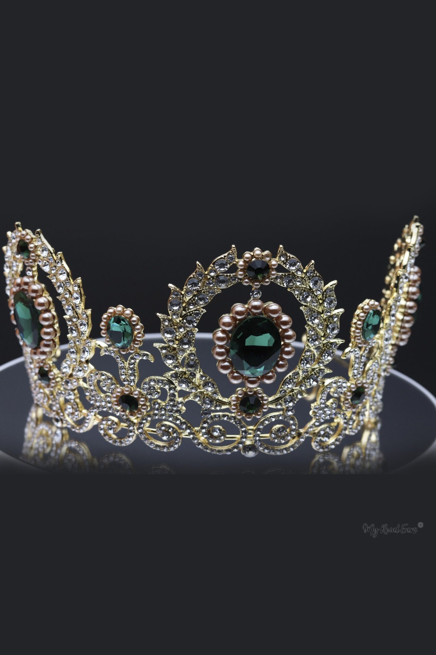 Queen Parks Green - crown and earring set - My Roial Ears LTD