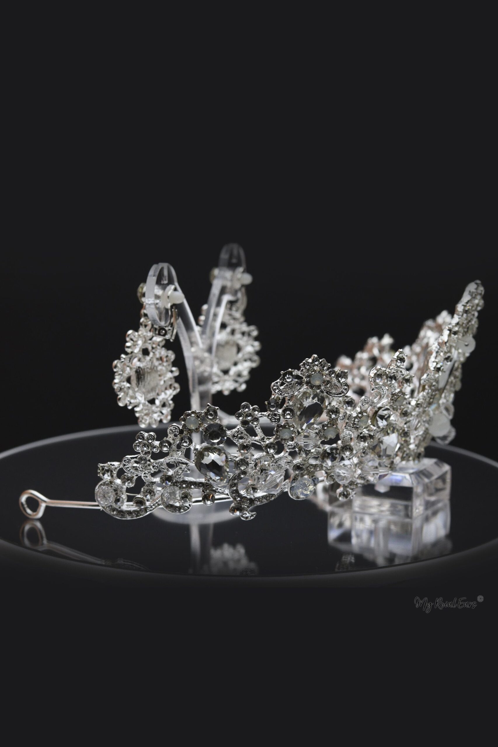 Queen Audrey-an exquisite crystal stone tiara - My Roial Ears LTD