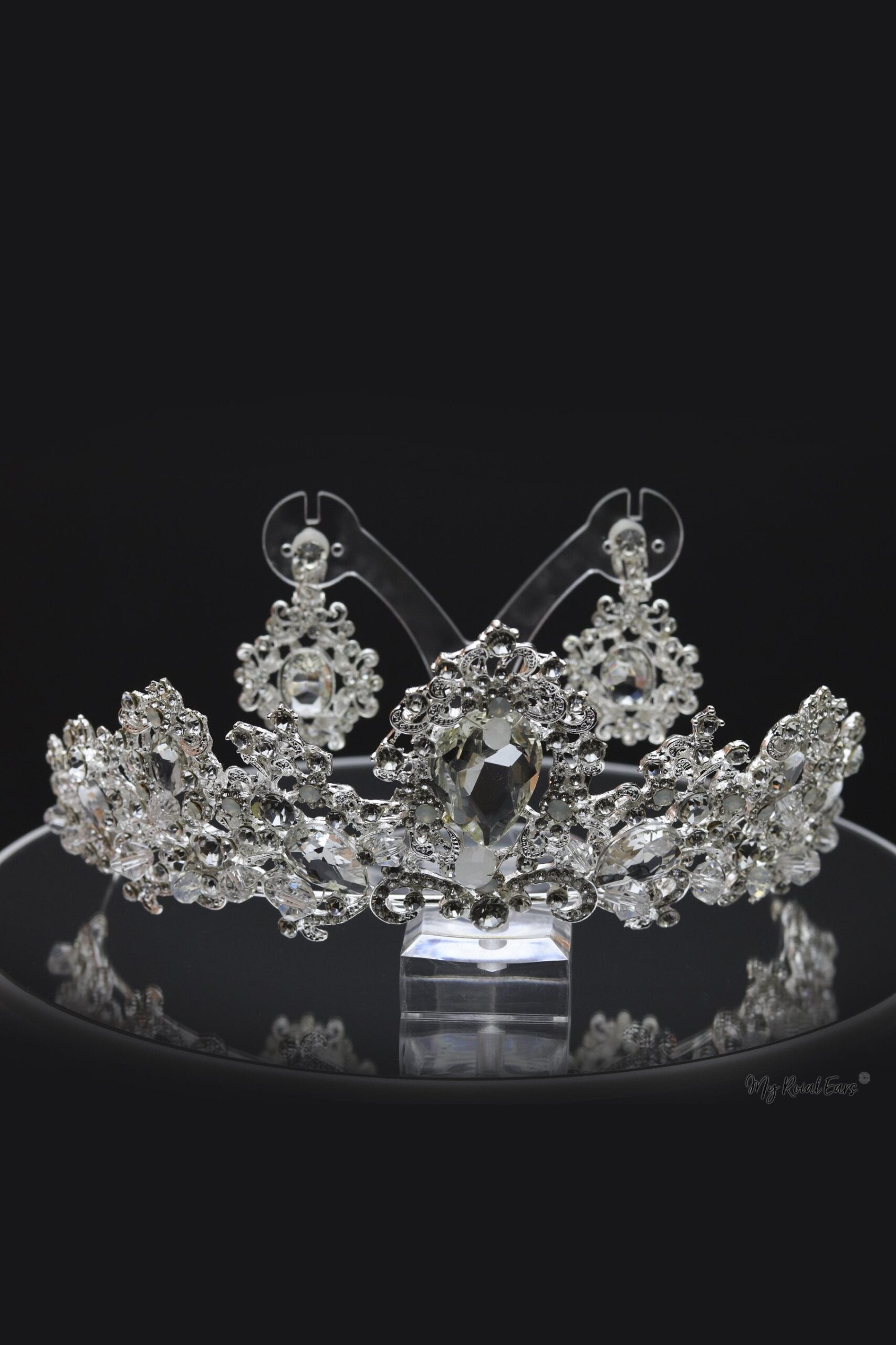 Queen Audrey-an exquisite crystal stone tiara - My Roial Ears LTD