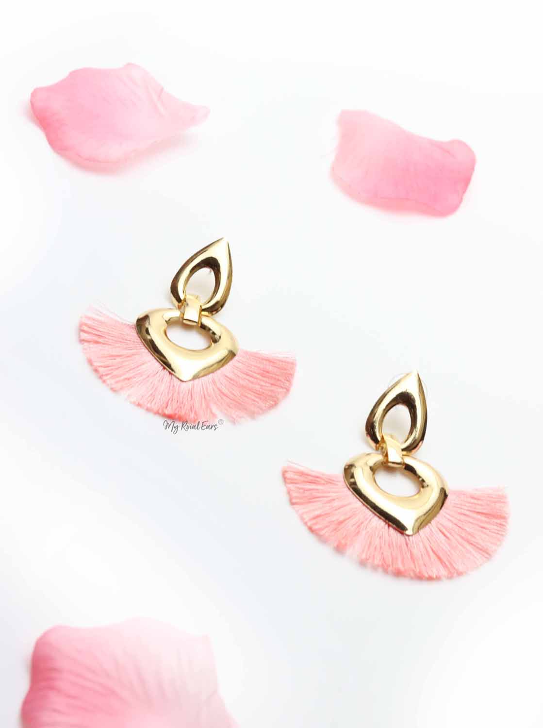 Cosmos-cute pink tassel earrings - My Roial Ears LTD