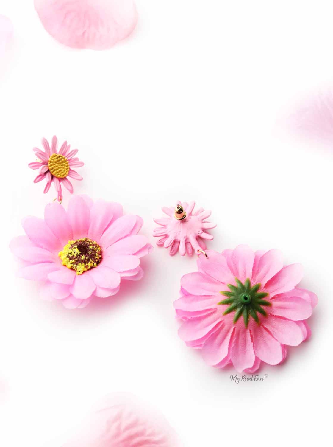 Rosemary Pink-Sweet summer beach flower earrings - My Roial Ears LTD