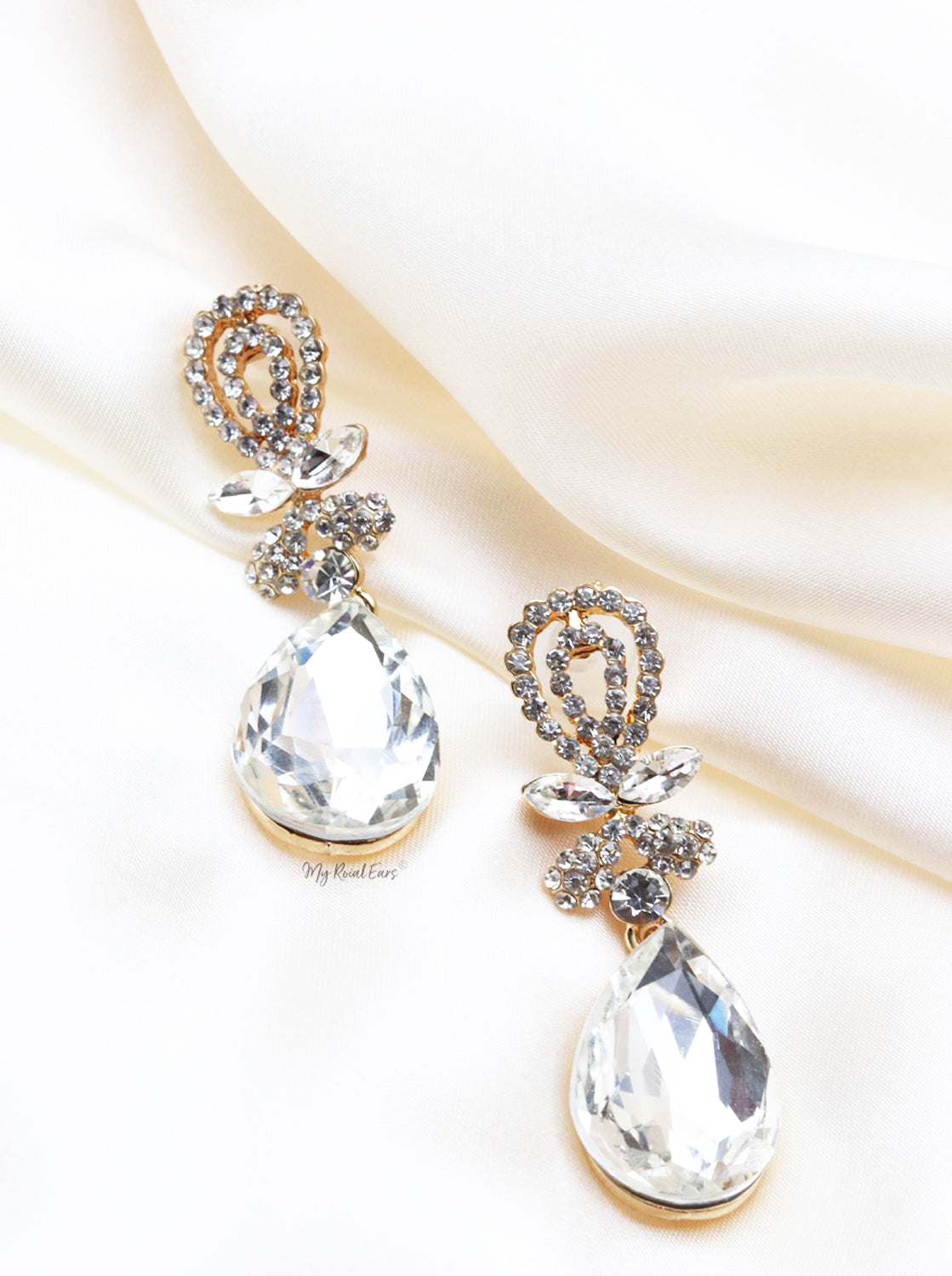 Q.Bridget-crystal stud contemporary bridal earrings