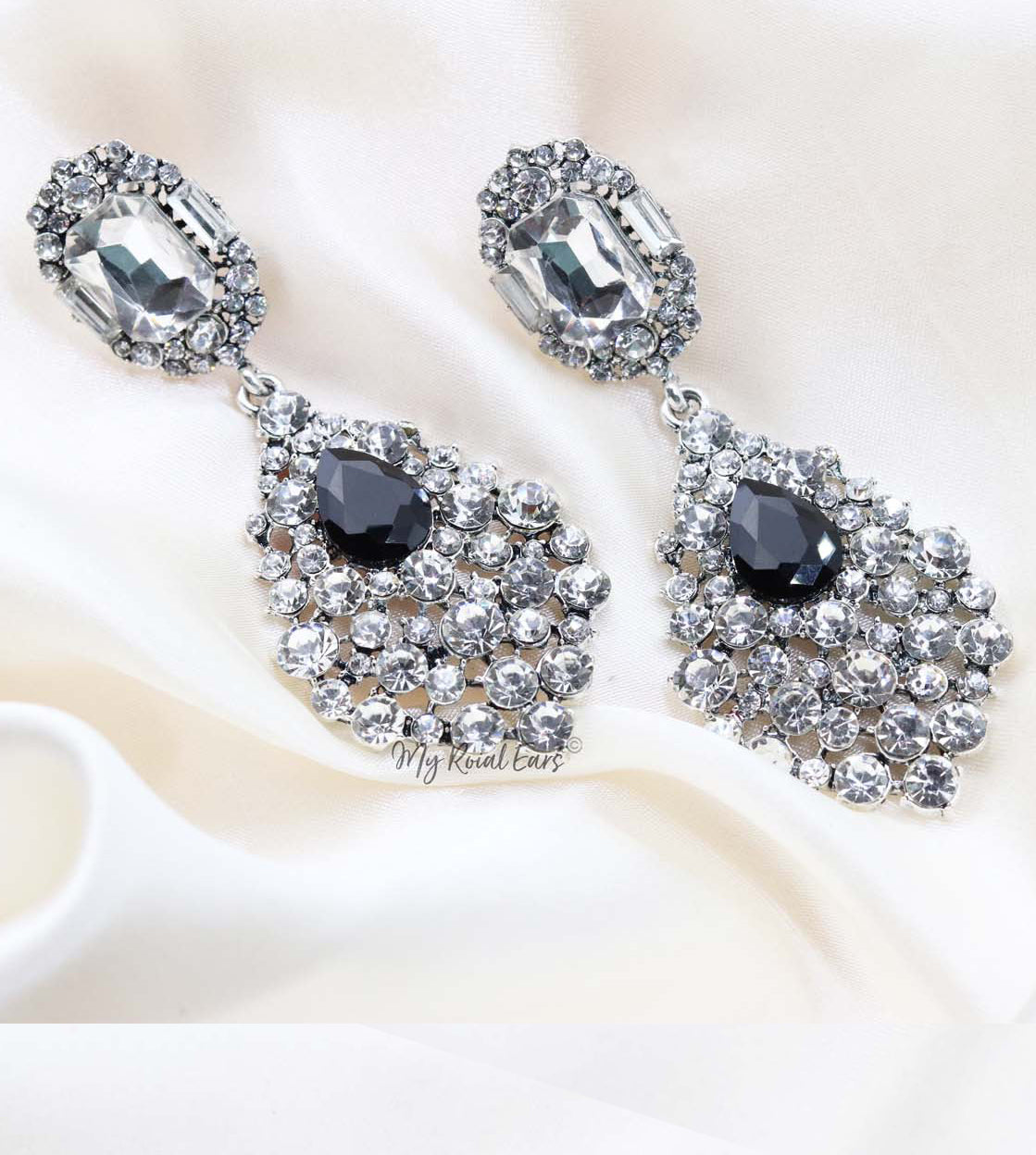 Q.JANE- luxury bridal baroque vintage statement earrings - My Roial Ears LTD