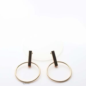 Selene- gold plated big circle hoop earrings - My Roial Ears LTD