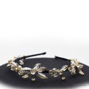 Queen Didrika- striking transparent geometry stone headband - My Roial Ears LTD
