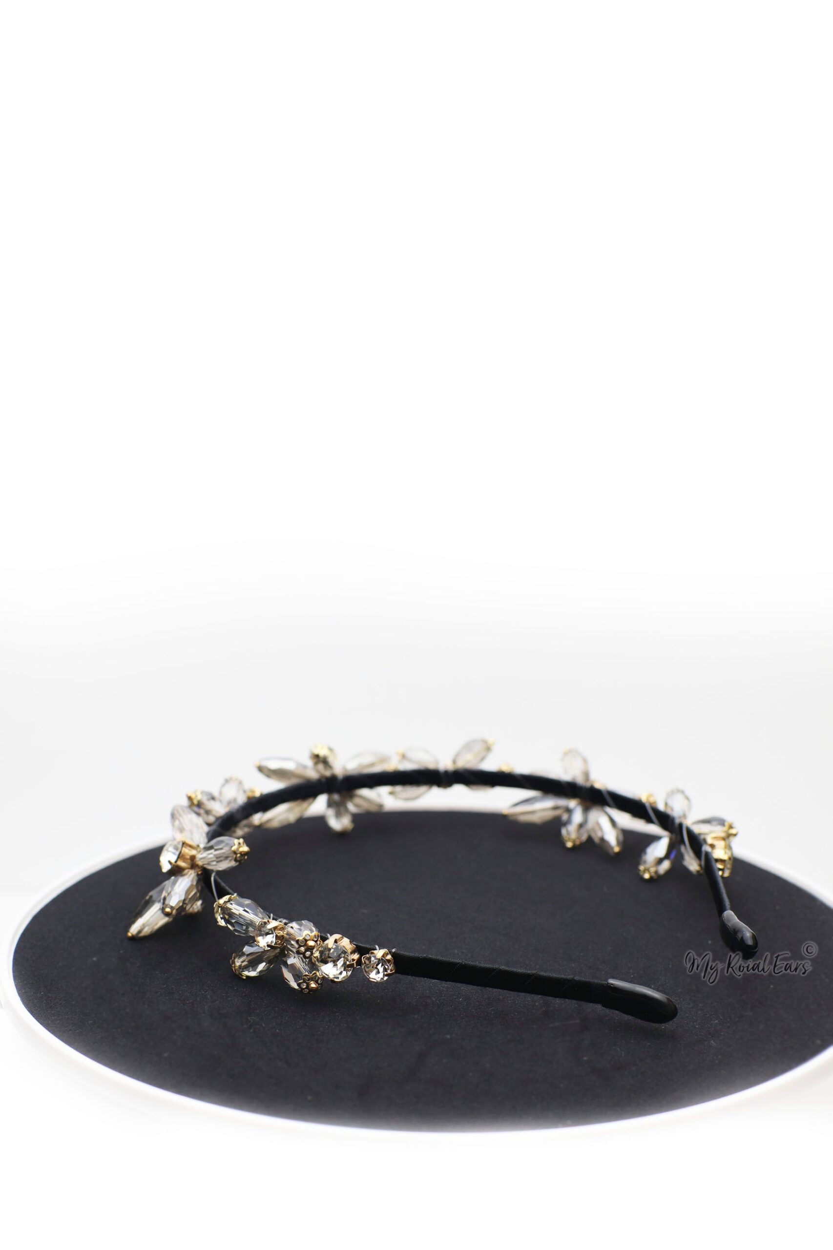 Queen Didrika- striking transparent geometry stone headband - My Roial Ears LTD
