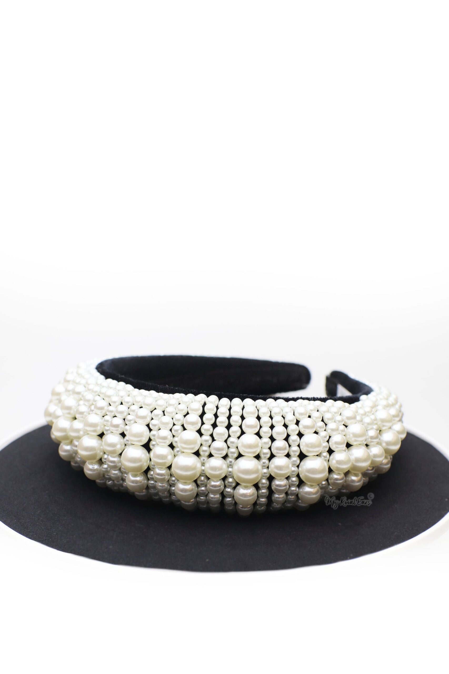Queen Fabiola- pearl embellished headband - My Roial Ears LTD