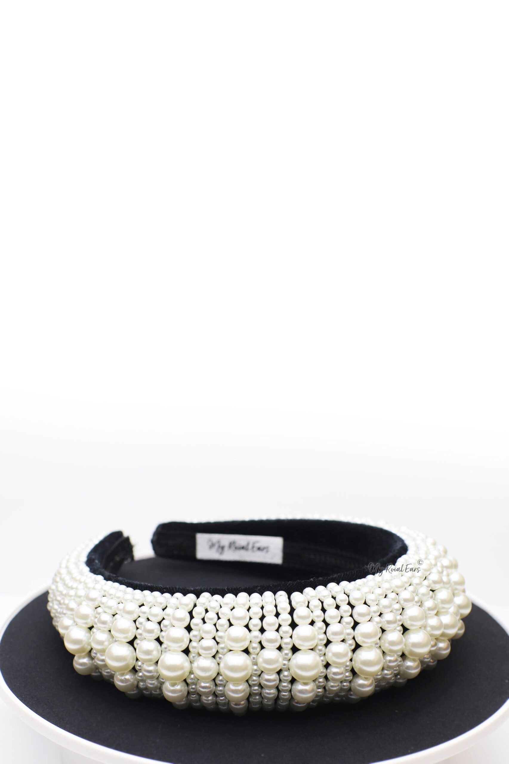 Queen Fabiola- pearl embellished headband - My Roial Ears LTD
