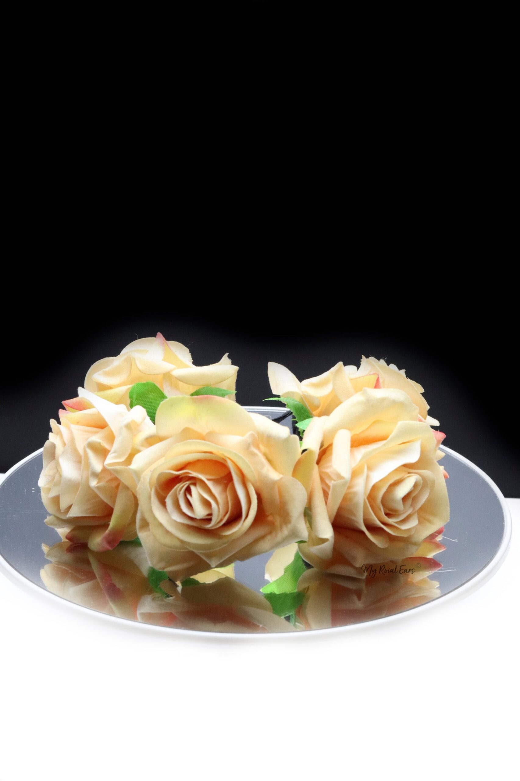 Queen Donna Yellow- rose flower headband - My Roial Ears LTD
