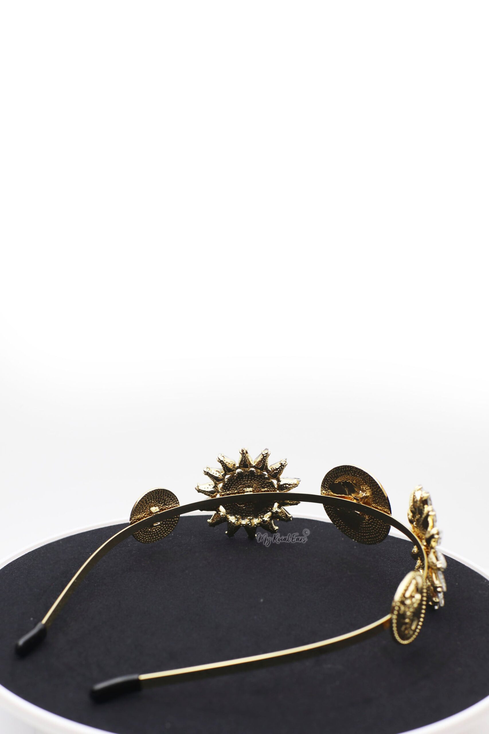 Queen Kaila- retro baroque inspired sunflower gold headband - My Roial Ears LTD