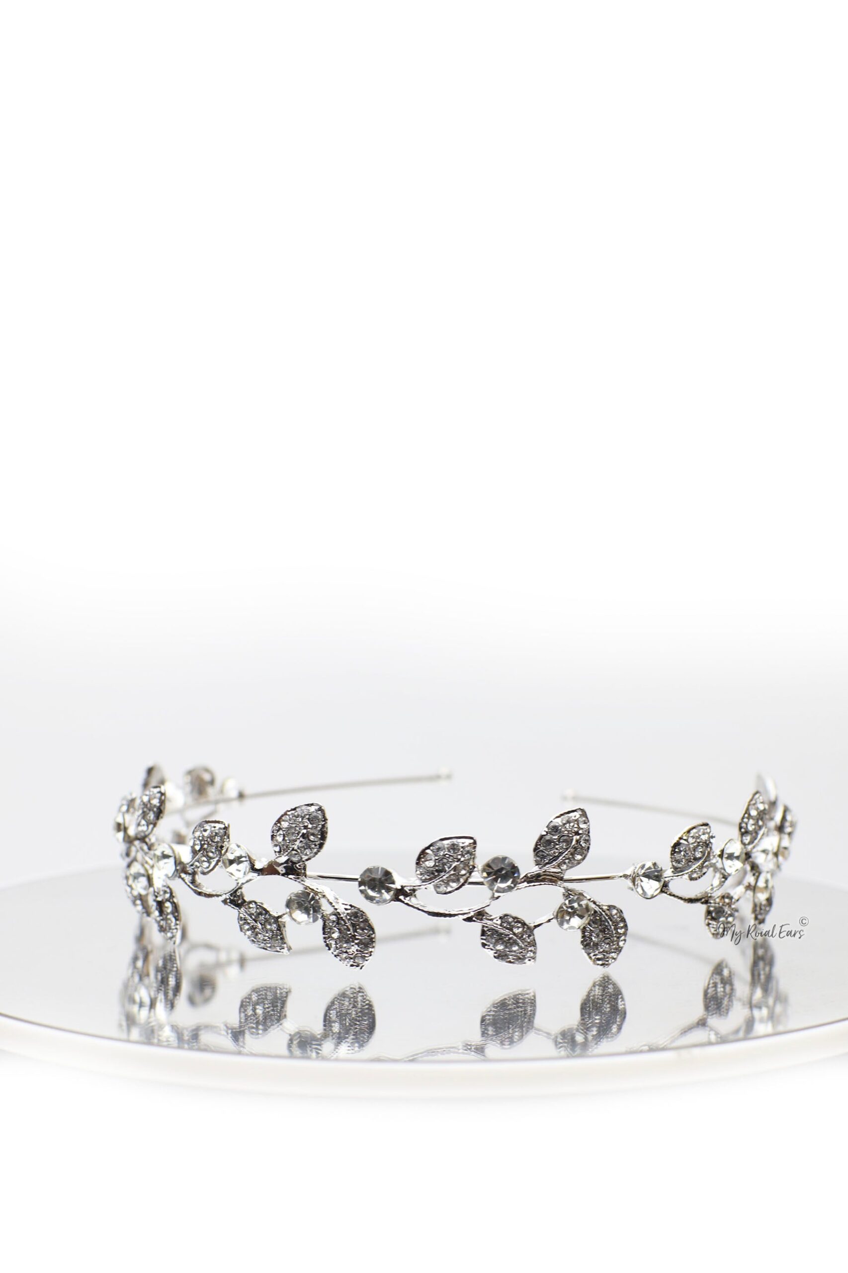 Queen Leda- a charming rhinestone floral crystal headband - My Roial Ears LTD