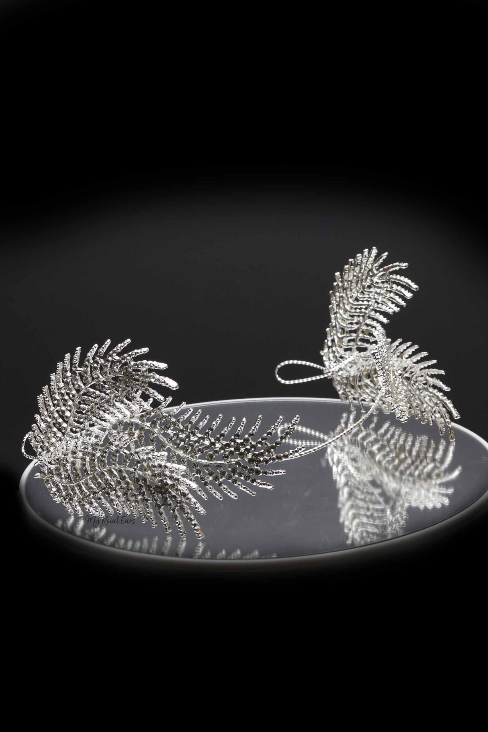 Queen Mandy-crystal feather headpiece - My Roial Ears LTD
