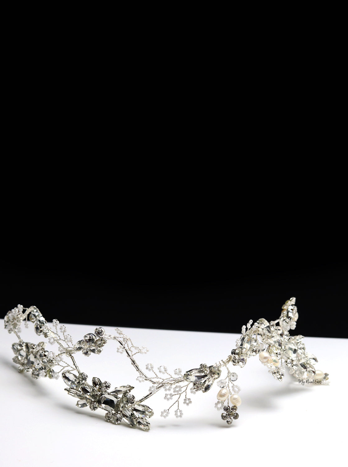Queen Lizzie Silver- handmade bridal headpiece - Image 3