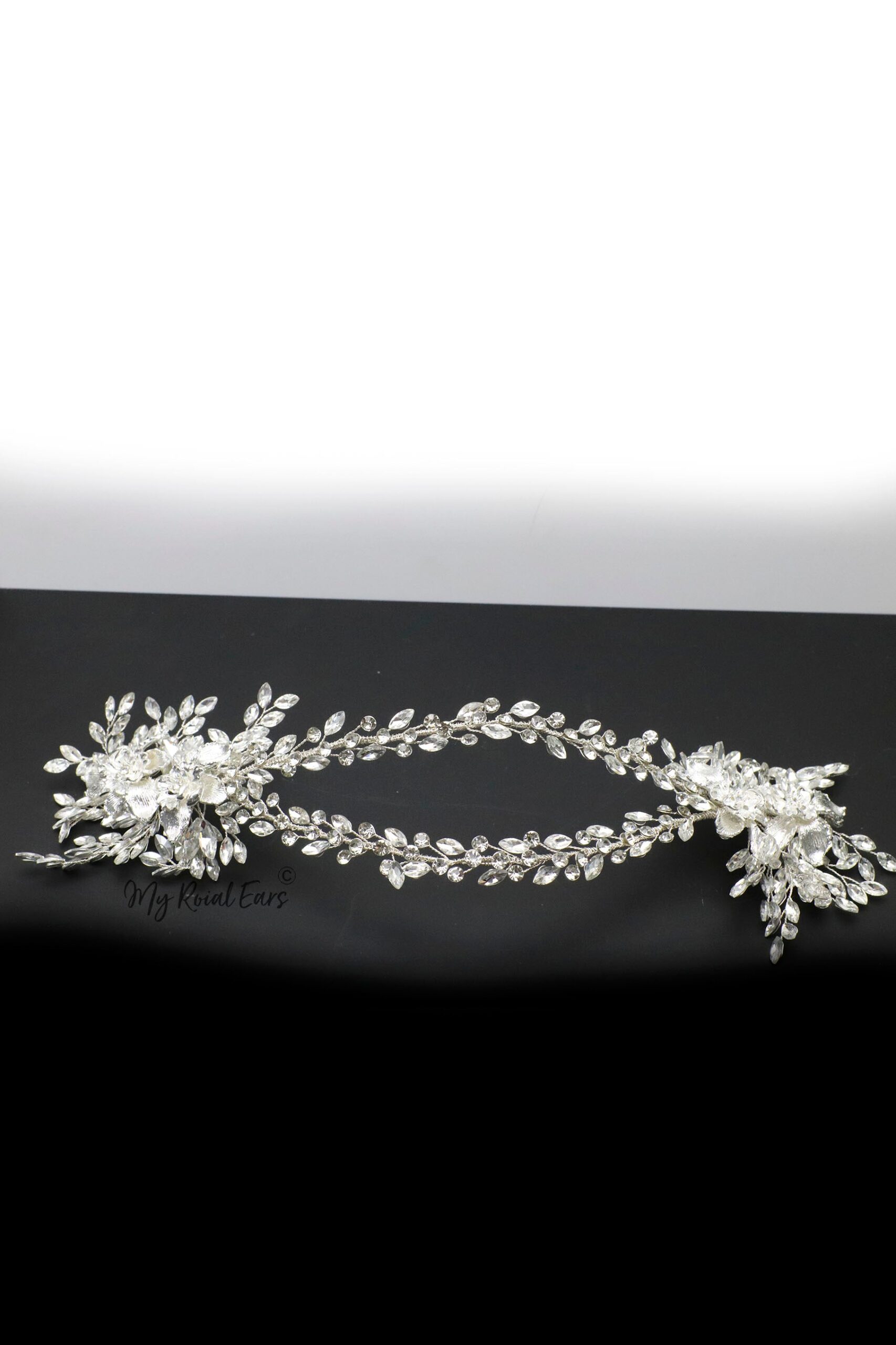 Queen Walda-floral style bridal headpiece - Image 11