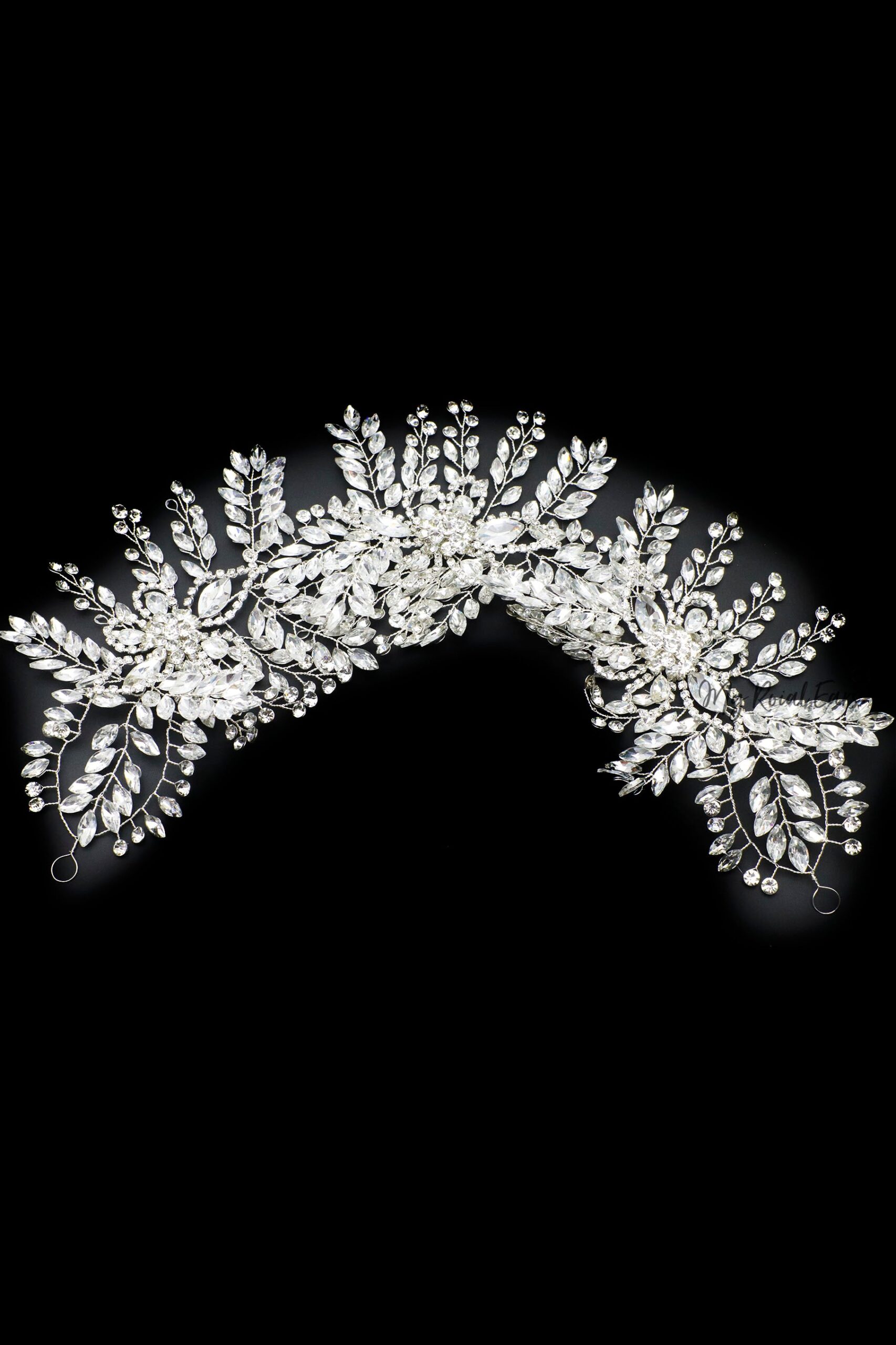 Queen Anna-floral embellished statement headpiece - Image 4