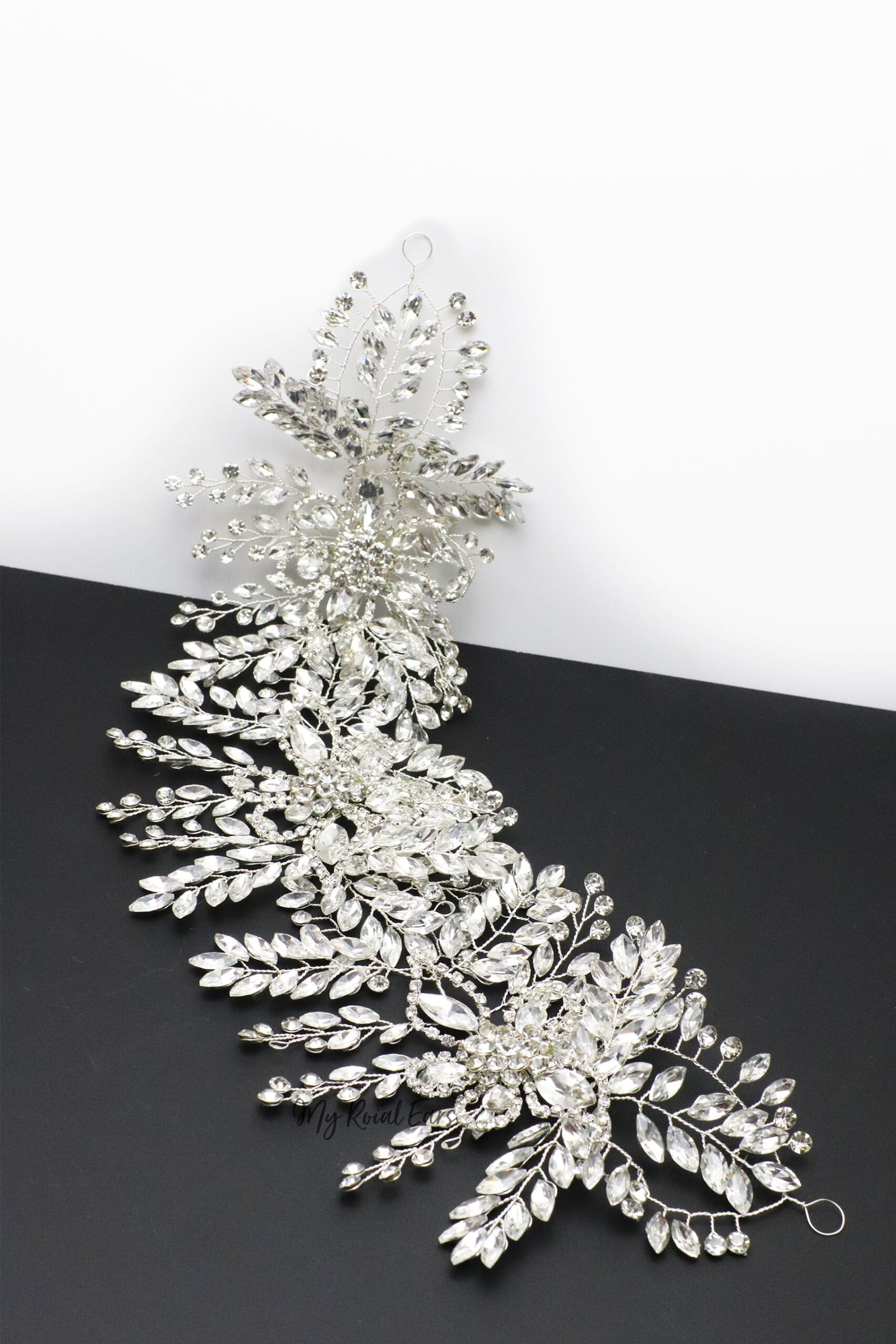 Queen Anna-floral embellished statement headpiece - Image 2