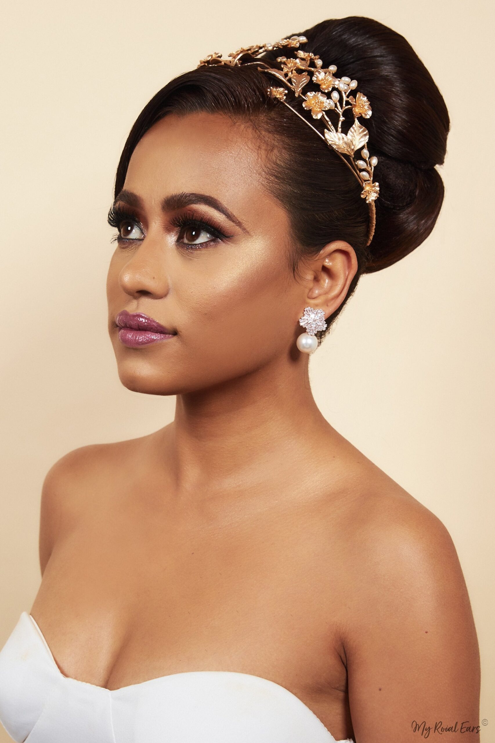 Queen Marie- stunning golden vintage pearls tiara - My Roial Ears LTD