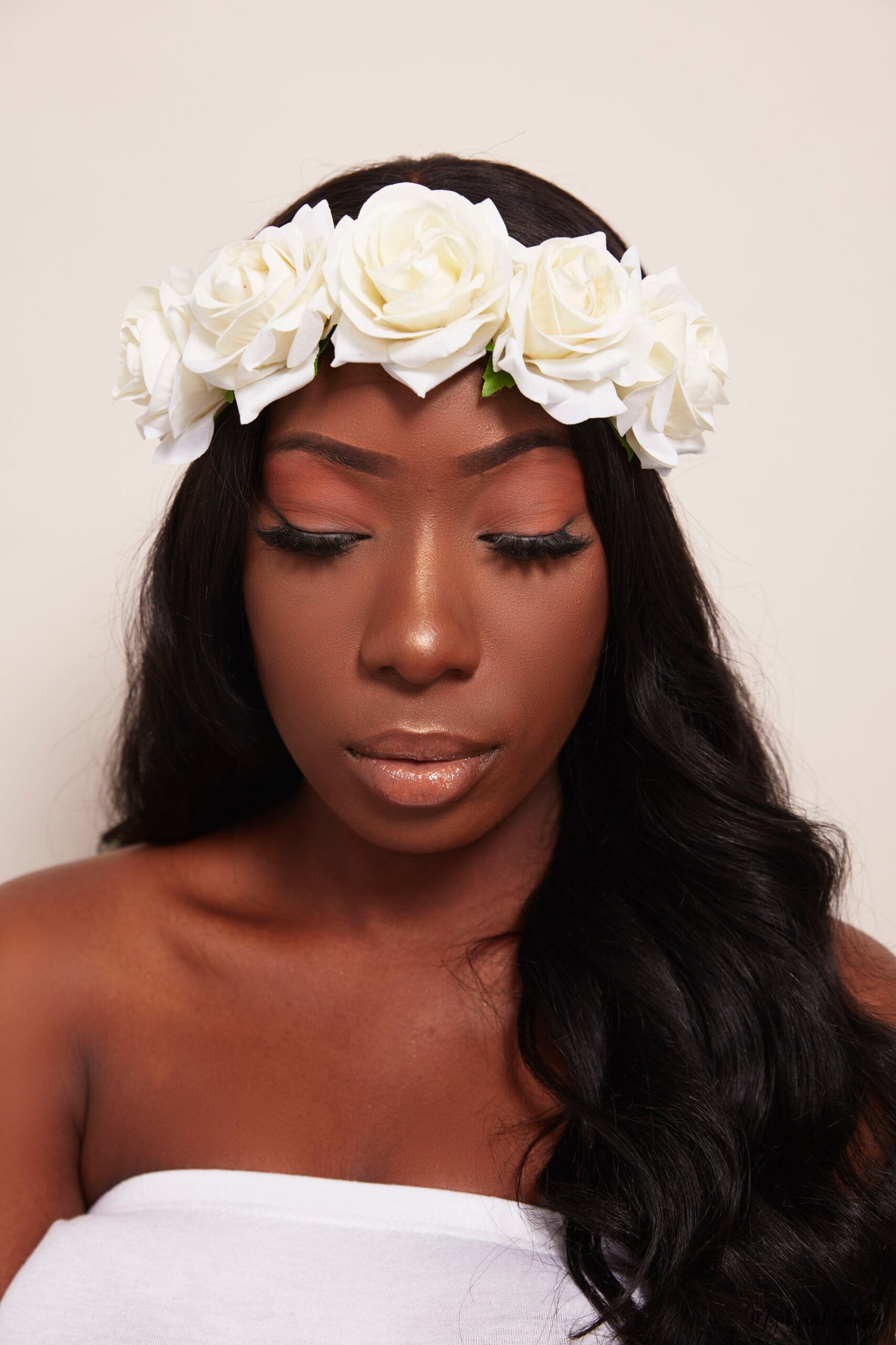 Queen Donna Yellow- rose flower headband - My Roial Ears LTD