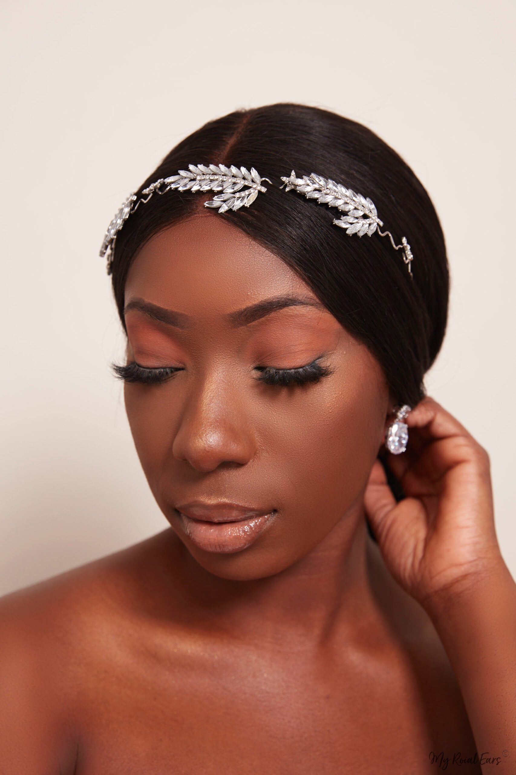 Queen Grace– fairy feather crystal headband - Image 2