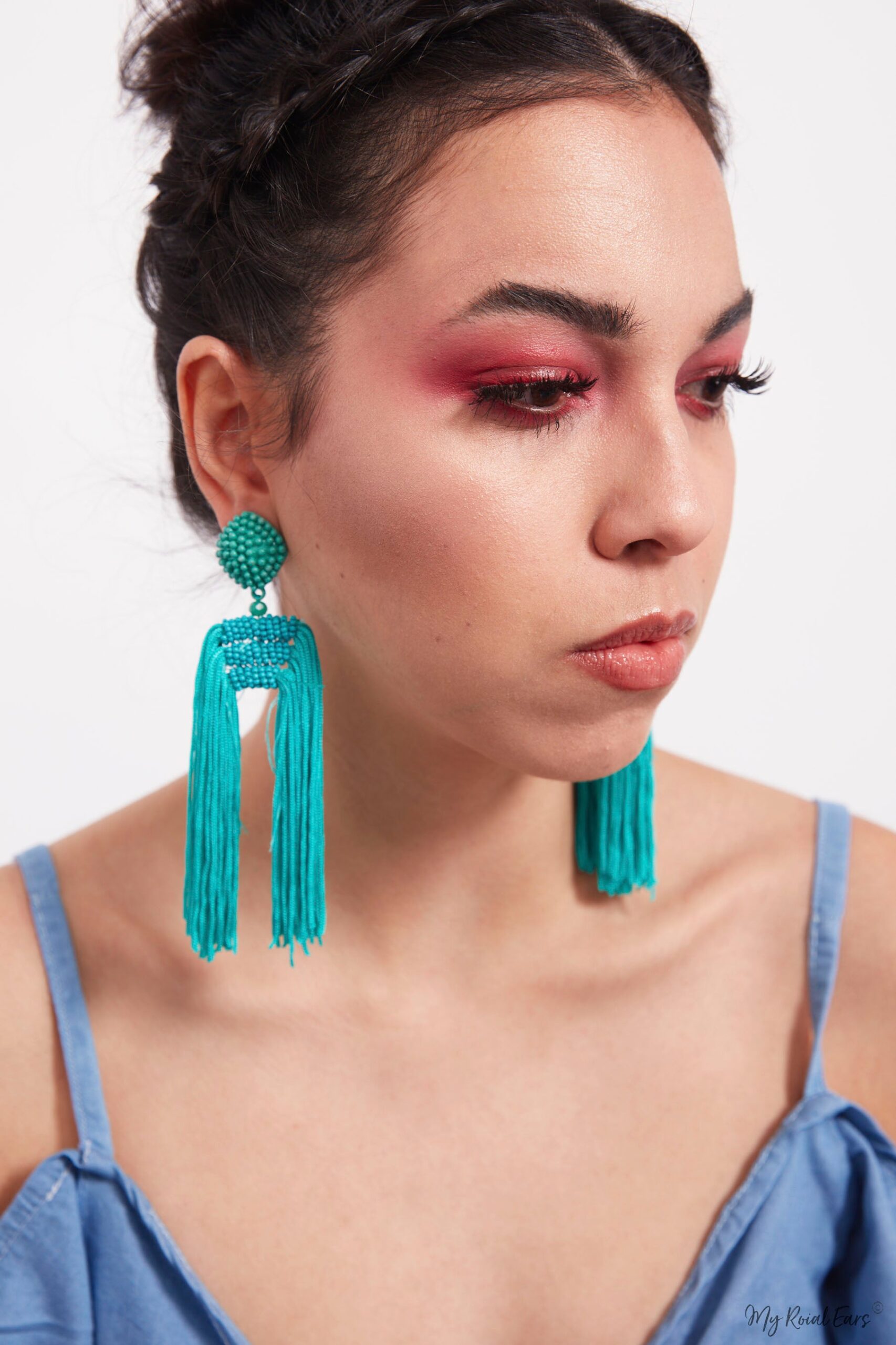 Snapdragon- tassel statement long earrings - My Roial Ears LTD